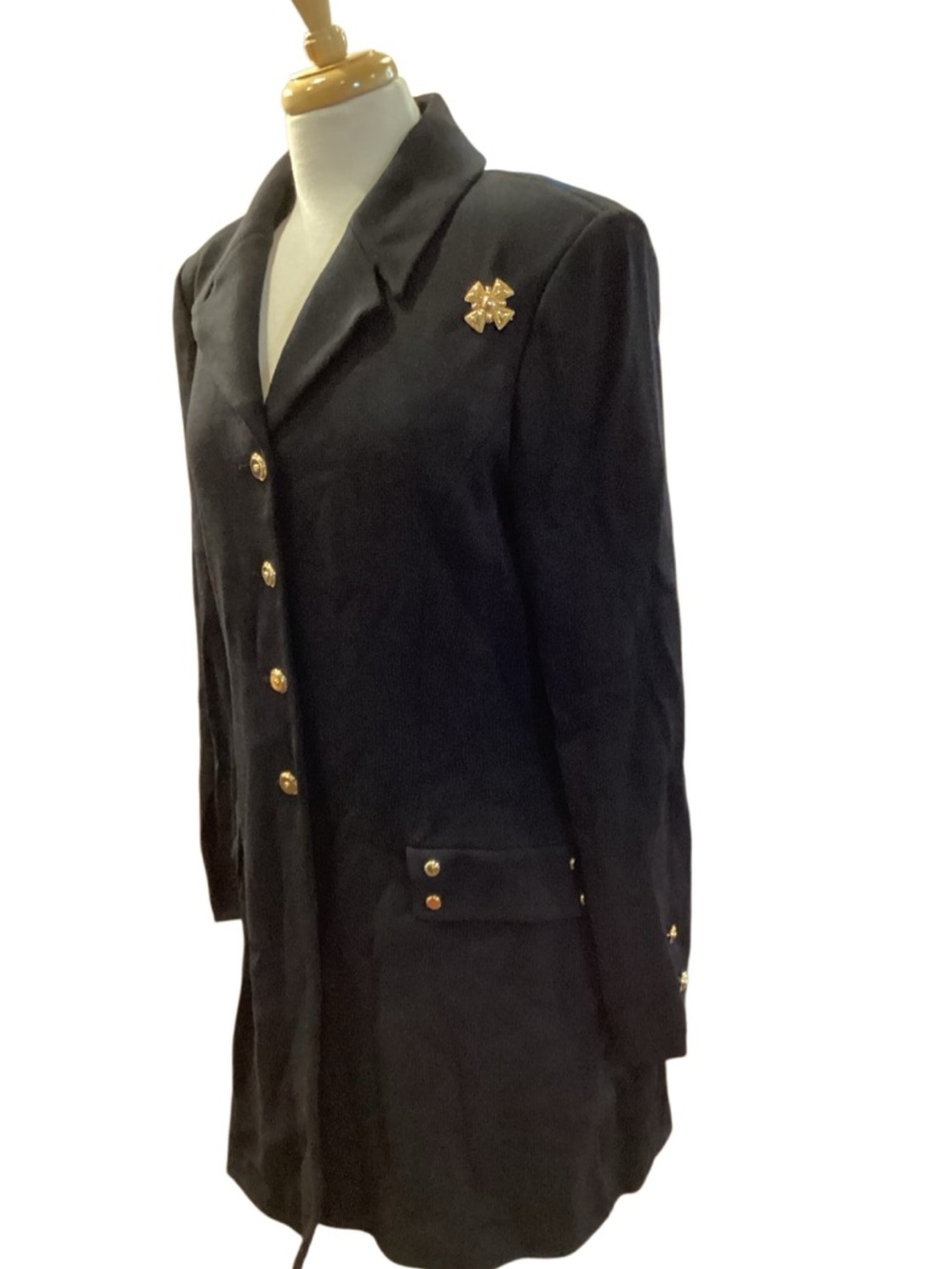Vintage St. John Collection by Marie Gray Santana knit jacket longline size 10 - Picture 3 of 16